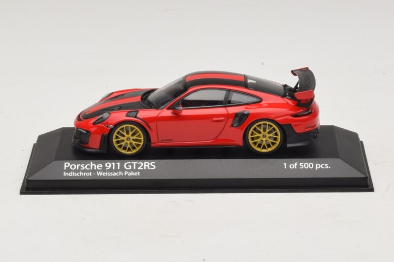 Porsche 911 991.2 GT2 RS Weissach Package Rouge Minichamps 1:43 410067221 Métal