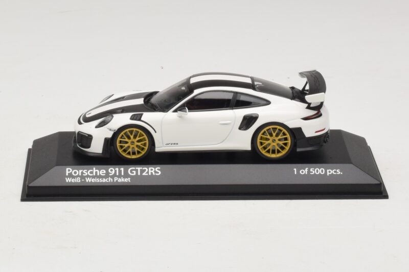 Porsche 911 991.2 GT2 RS Weissach Package Blanc Minichamps 1:43 410067222 Métal