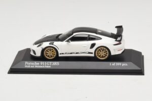 Porsche 911 991.2 GT3 RS Blanc Avec Weissach Package Minichamps 1:43 410067022 Diecast