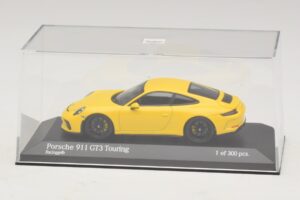 Porsche 911 991.2 GT3 Touring Jaune Minichamps 1:43 410067421 Métal — image 4 sur 5