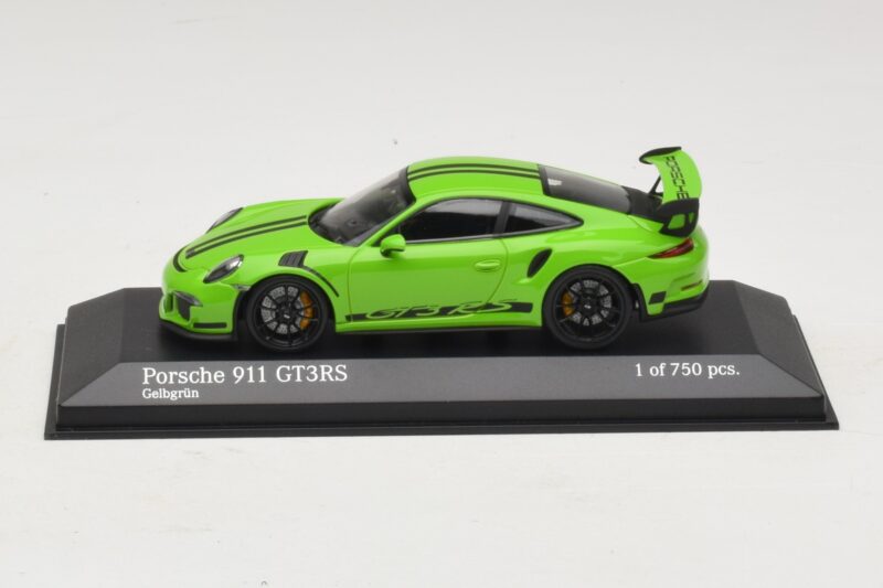 Porsche 911 991 GT3 RS Vert Minichamps 1:43 410063224 Métal