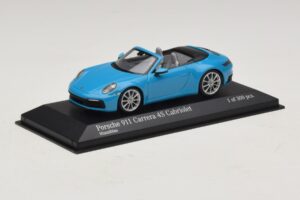 Porsche 911 992 Carrera 4S Cabriolet Bleu Minichamps 1:43 410069332 Métal — image 2 sur 5
