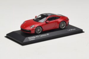 Porsche 911 992 Carrera 4S Rouge Minichamps 1:43 410069321 Métal — image 2 sur 5