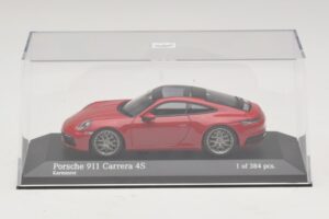 Porsche 911 992 Carrera 4S Rouge Minichamps 1:43 410069321 Métal — image 4 sur 5