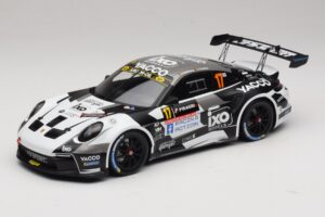 Porsche 911 992 Rally GT #17 C. De Cecco / J. Humblet Rallye de Wallonie 2025 IXO 1:18 18RMC255 Métal