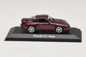 Porsche 911 993 Turbo Rouge Métallisé Maxichamps 1:43 940069200 Métal