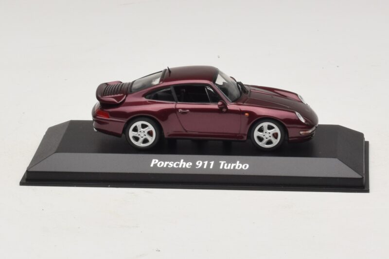 Porsche 911 993 Turbo Rouge Métallisé Maxichamps 1:43 940069200 Métal