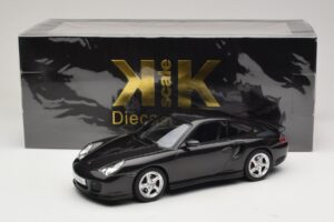 Porsche 911 996 Turbo Noir Métallisé KK-Scale 1:18 KKDC181472 Métal — image 6 sur 6