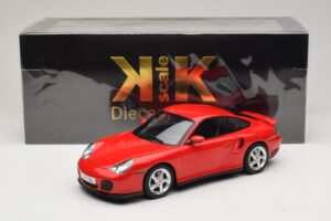 Porsche 911 996 Turbo Rouge KK-Scale 1:18 KKDC181474 Métal — image 6 sur 6