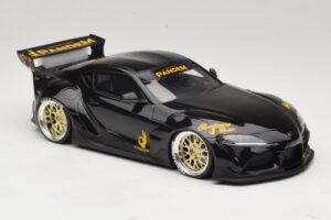 Toyota Supra GR A90 Pandem V1.0 Noir TopSpeed 1:18 TS0307 Résine — image 4 sur 6
