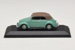 Volkswagen 1200 Cabriolet Capote Souple Vert Minichamps 1:43 430052042 Métal