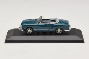 Volkswagen Karmann Ghia Cabriolet Bleu Foncé Minichamps 1:43 GHIA001 Métal