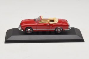 Volkswagen Karmann Ghia Cabriolet Rouge Foncé Minichamps 1:43 5032 Métal