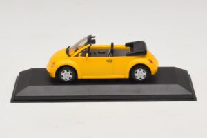Volkswagen New Beetle Cabriolet Jaune Minichamps 1:43 BEETLE002 Métal