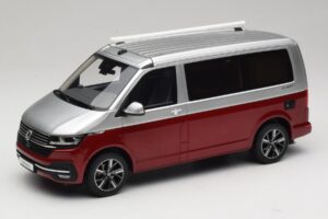 Volkswagen T6.1 California Ocean Tornado Red / Reflex Silver Otto 1:18 OT1342 Résine